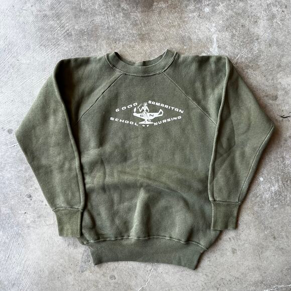VINTAGE 50S 60S SWEATSHIRT GOOD SAMARITAN SCHOOL OF NURSING MENS S